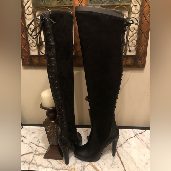 Nine West over the knee black boots; sexy, classy, & very sassy; - Picture 11 of 12